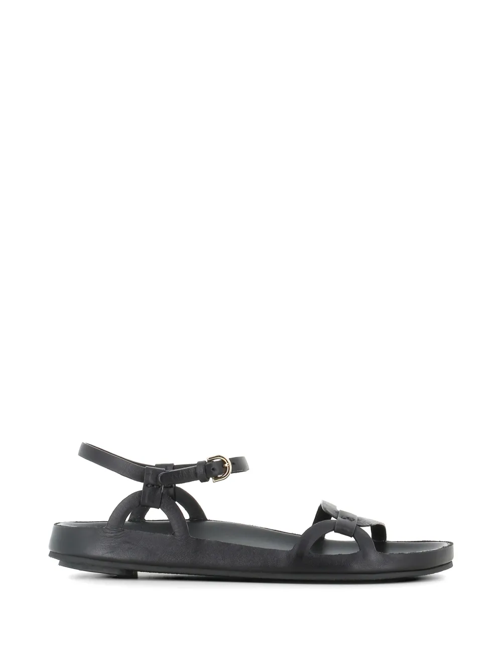 Del Carlo leather sandals Zwart