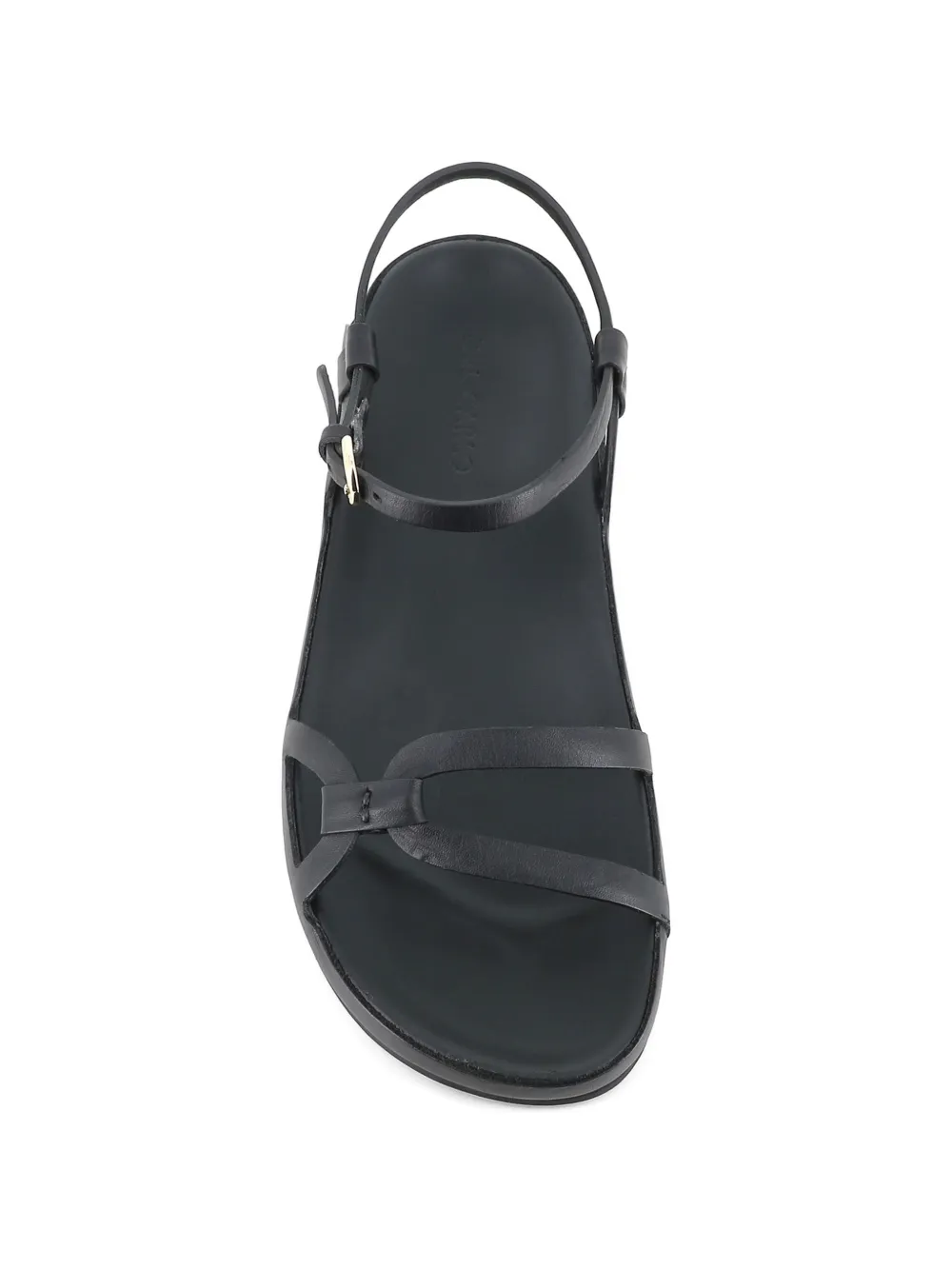 Del Carlo leather sandals Zwart