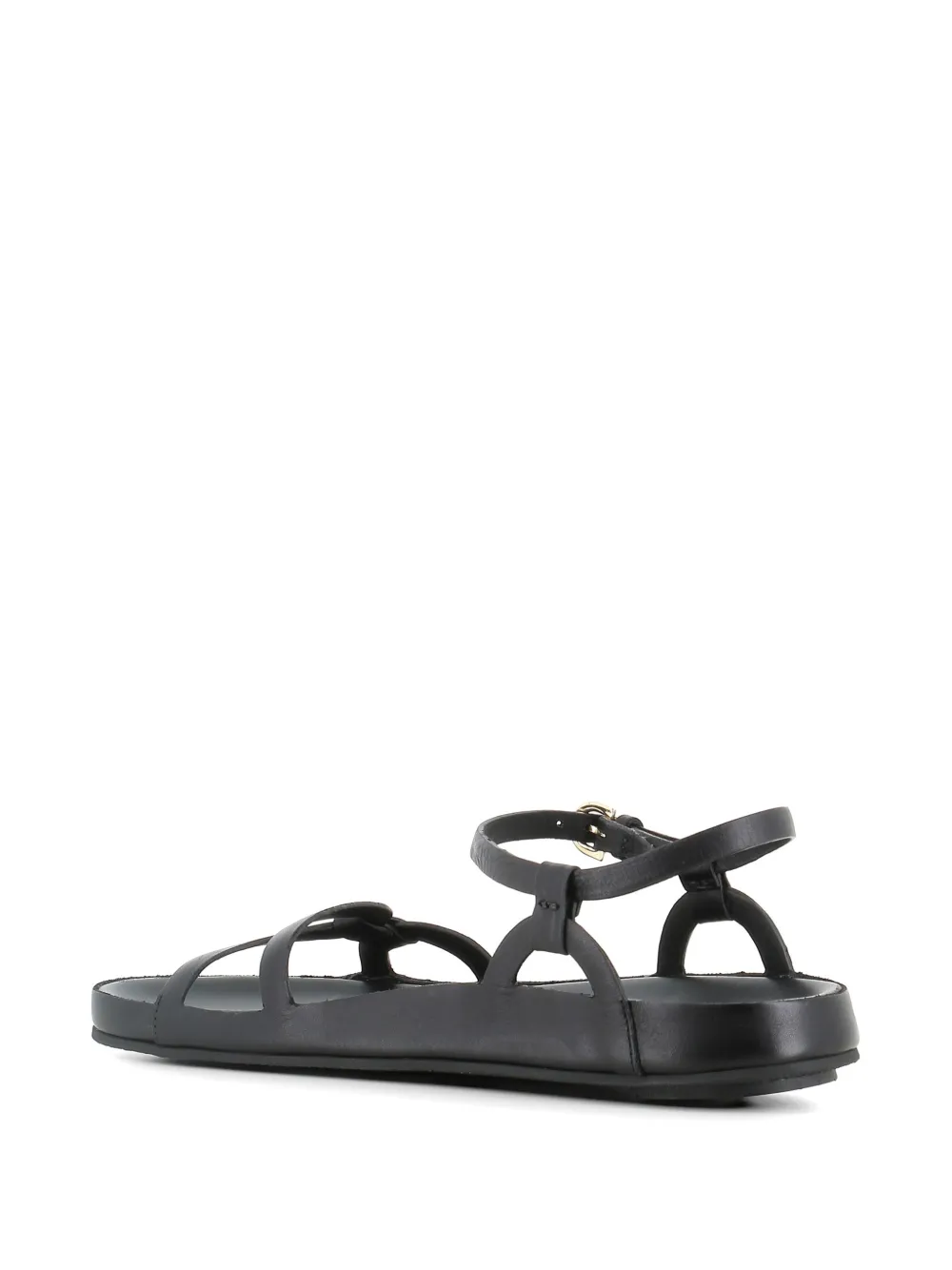 Del Carlo leather sandals Zwart