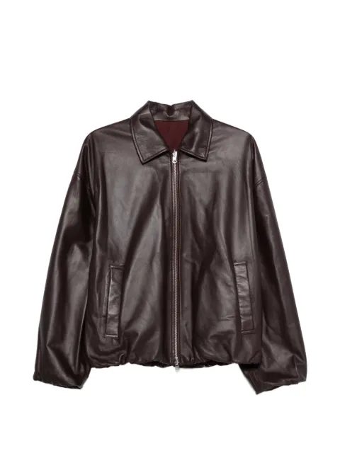 Arma zip-up leather jacket