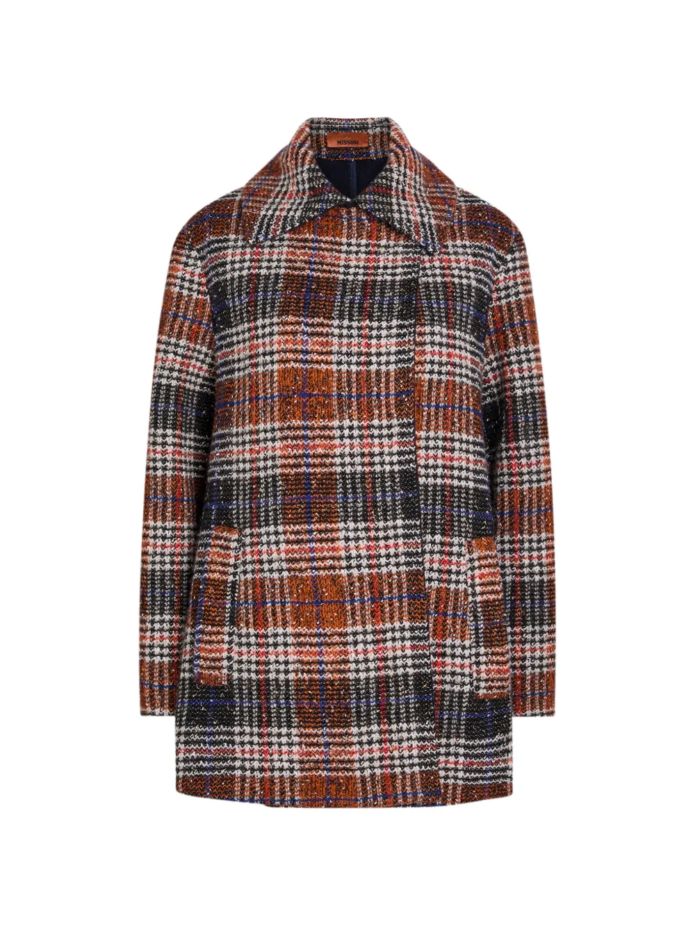 Missoni check coat - Arancione