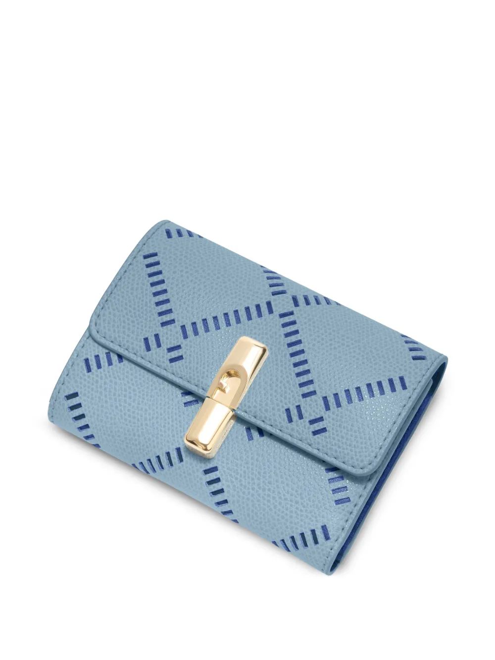  Furla Small Iride Patterned Wallet - Blue 