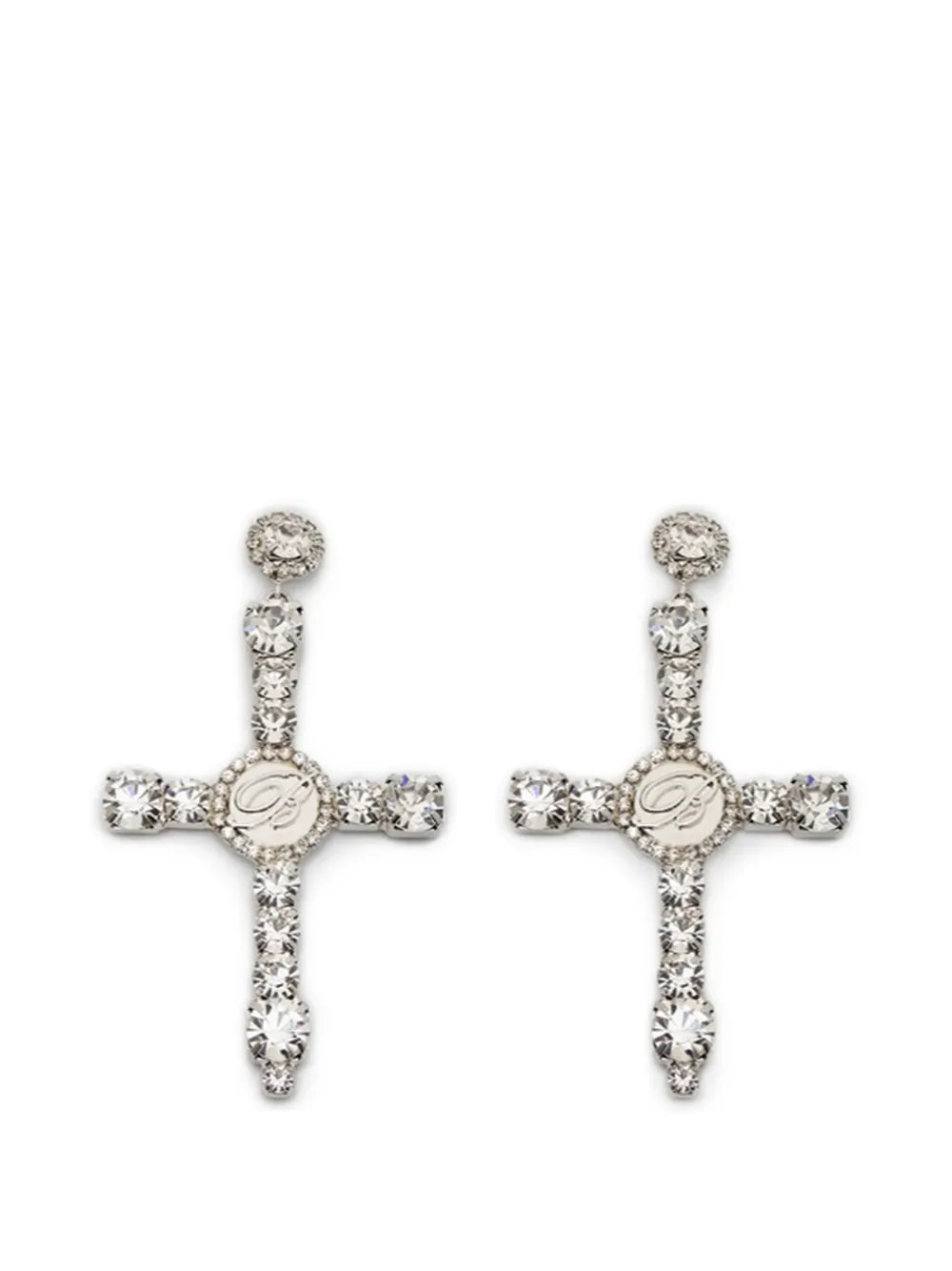 Blumarine cross earrings - Argento