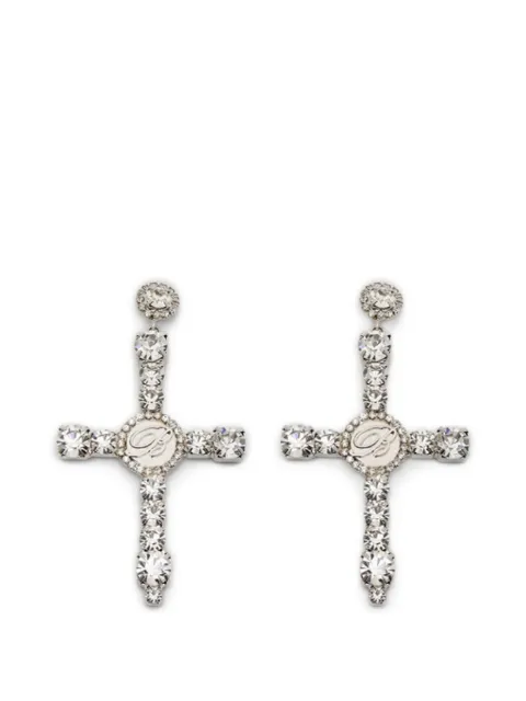 Blumarine aretes con dije de cruz