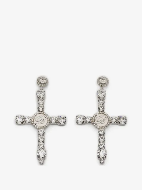 Blumarine aretes con dije de cruz