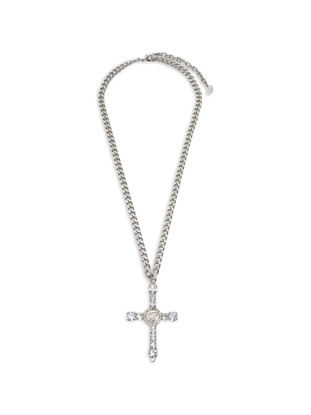 Blumarine cross chain necklace - Argento