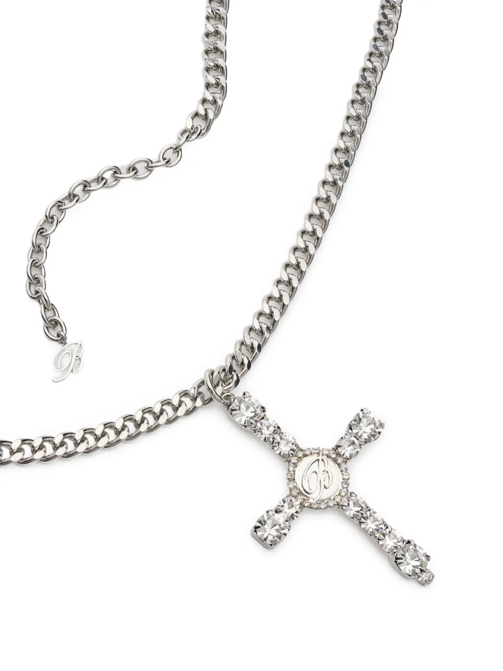  Blumarine Cross Chain Necklace - Silver 