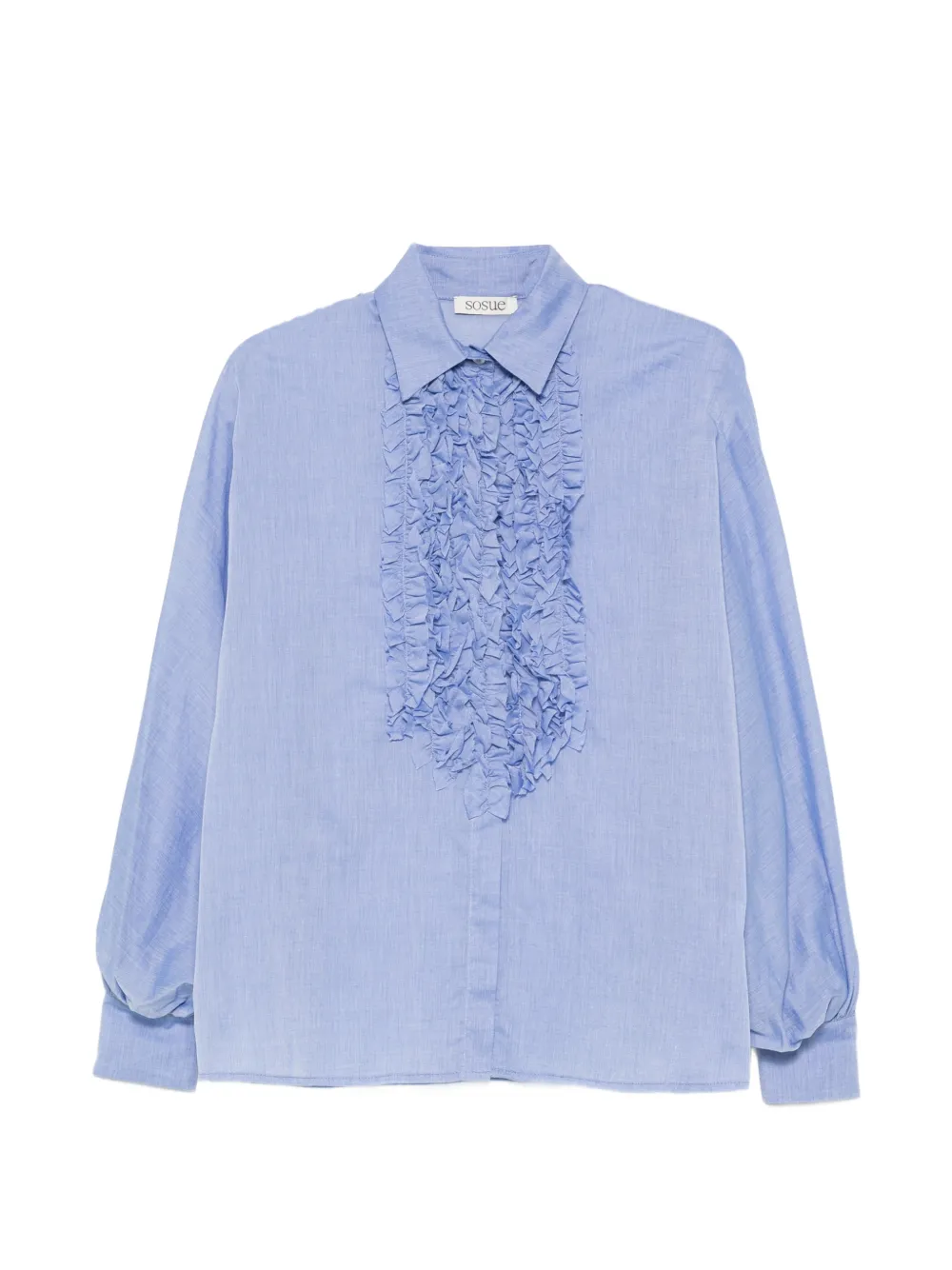 SoSUE Antonia ruffled shirt - Blu