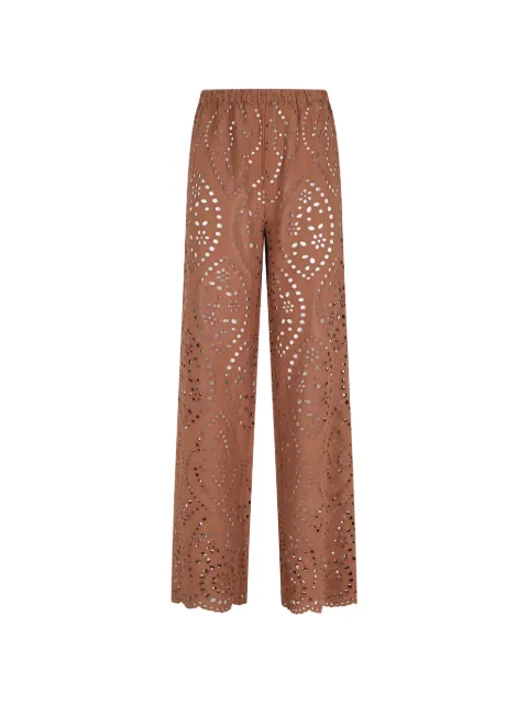 MC2 Saint Barth Inez broderie anglaise palazzo pants