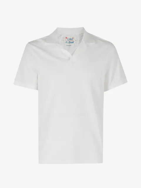 MC2 Saint Barth Charles piqué V-neck T-shirt