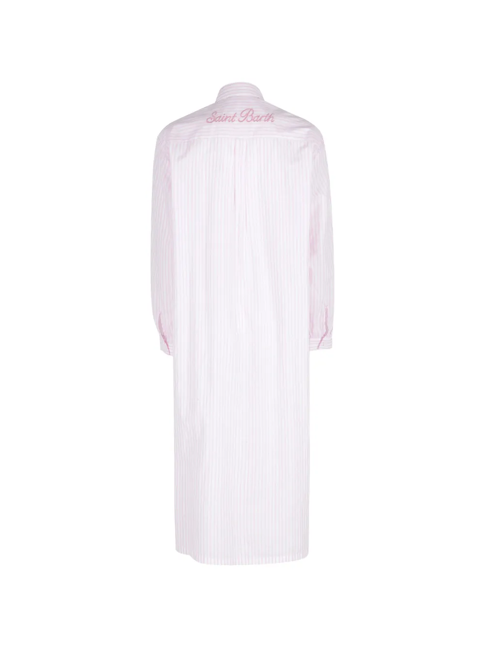 MC2 Saint Barth Adeline gestreepte maxi-jurk Wit