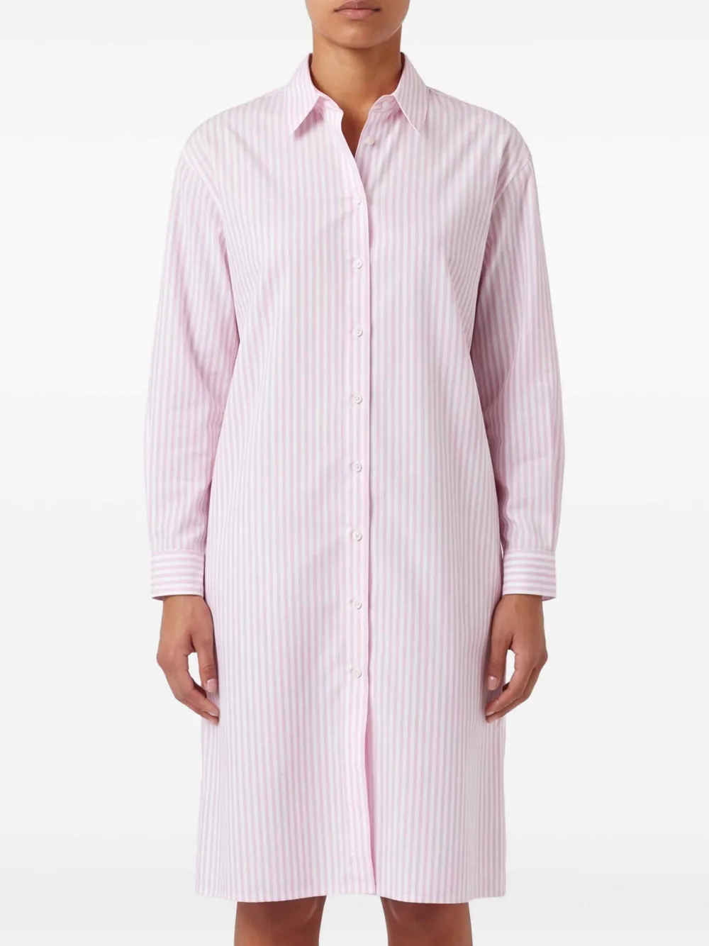 MC2 Saint Barth Adeline gestreepte maxi-jurk Wit