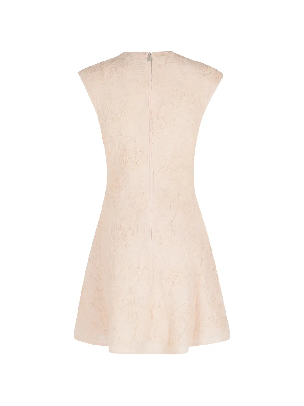 ROTATE BIRGER CHRISTENSEN Mouwloze mini-jurk met bloemdetail Beige