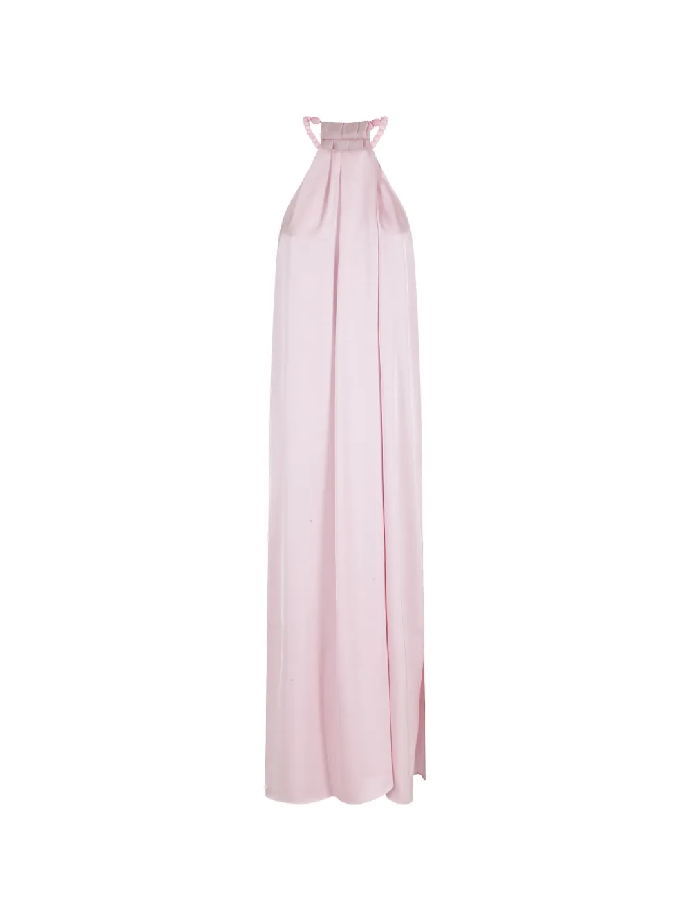 Isabelle Blanche beaded halter-neck maxi dress - Rosa