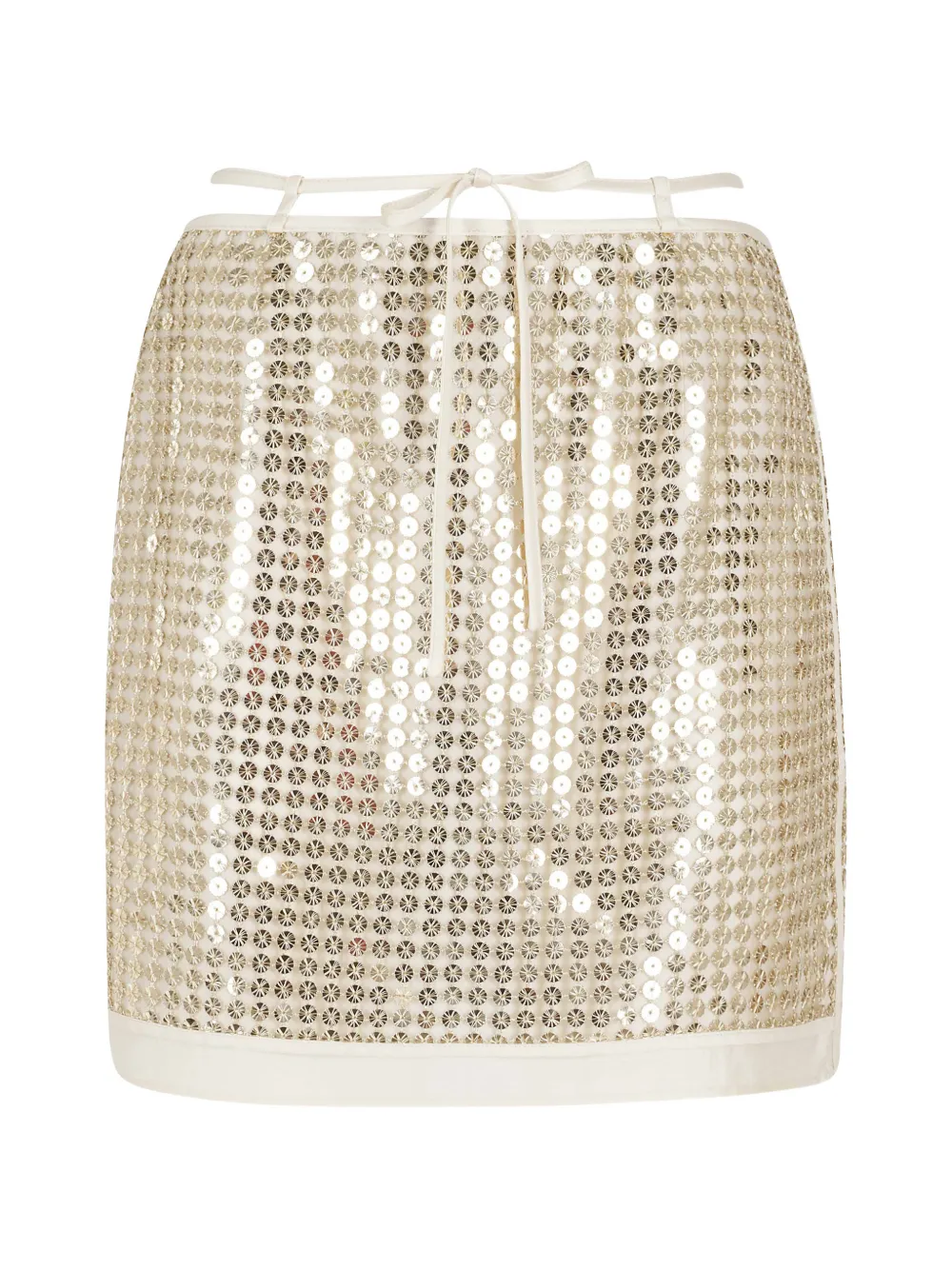 Isabelle Blanche sequinned mini skirt - Oro