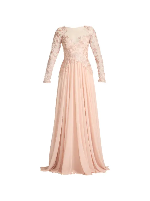 Tadashi Shoji robe fleurie à manches longues