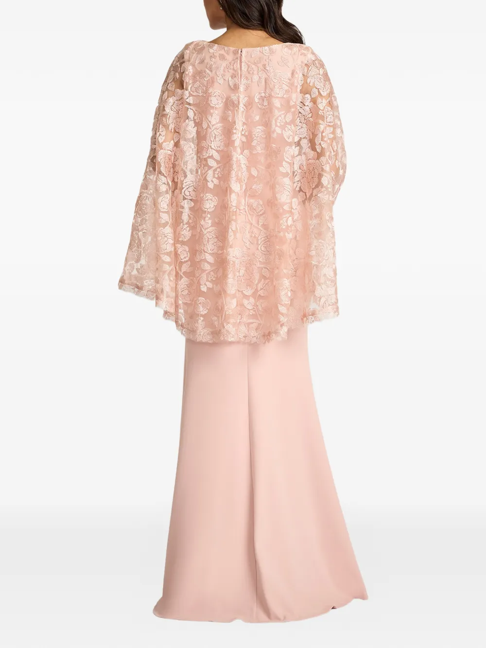 Tadashi Shoji Jurk met bloemenkant Roze