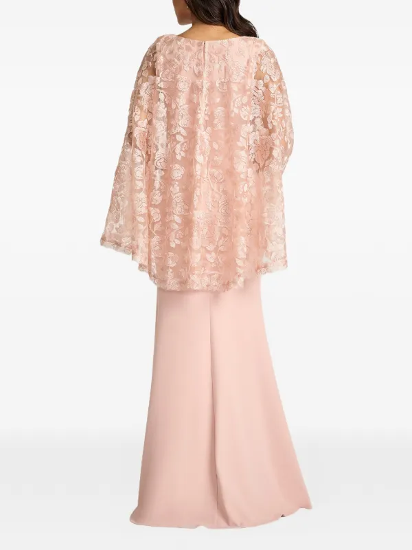 Tadashi Shoji Floral Lace Dress | Pink | FARFETCH IE