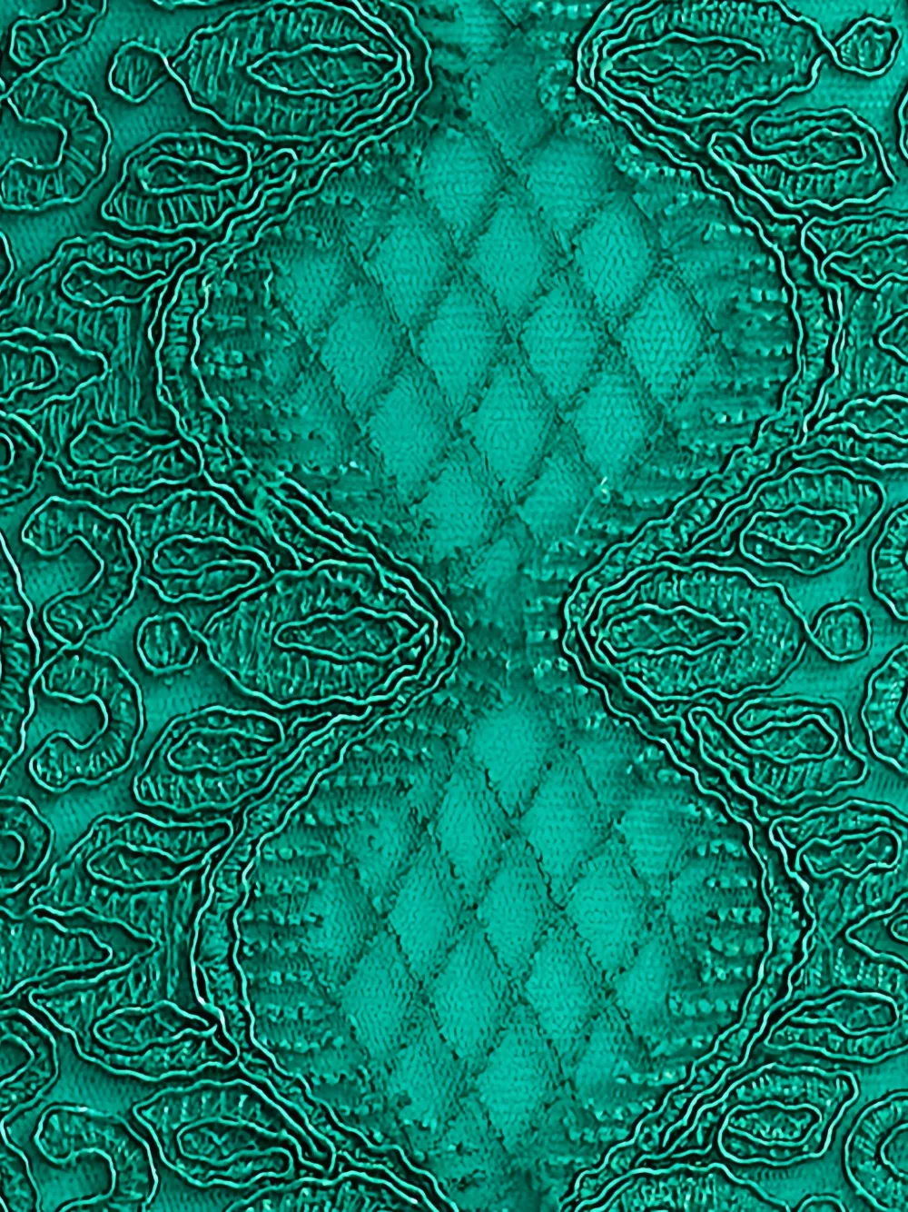 Tadashi Shoji Kanten jurk met lange mouwen Groen
