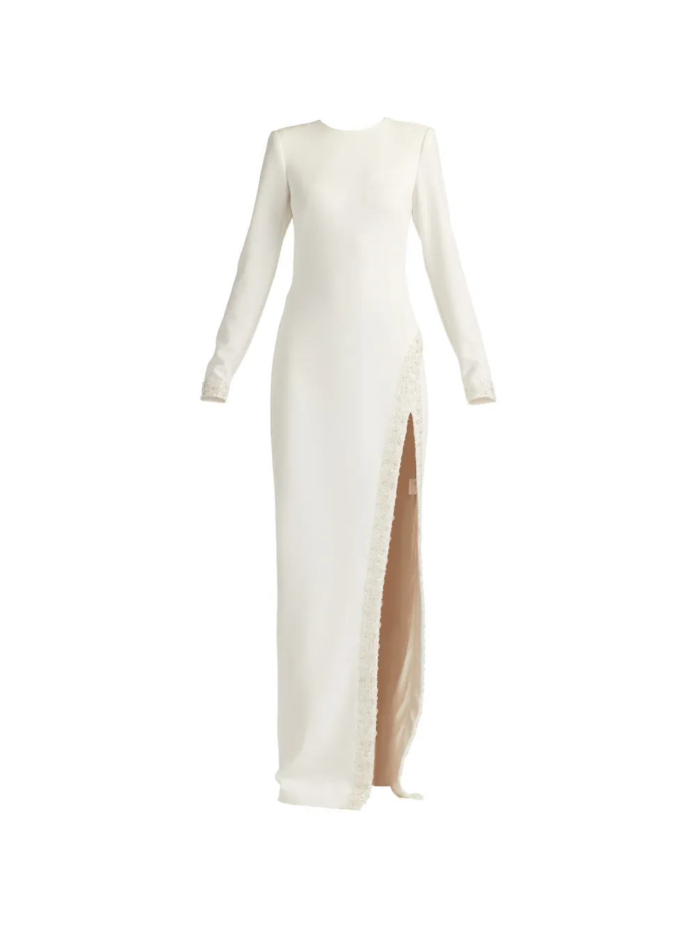 Tadashi Shoji beaded split dress - Bianco