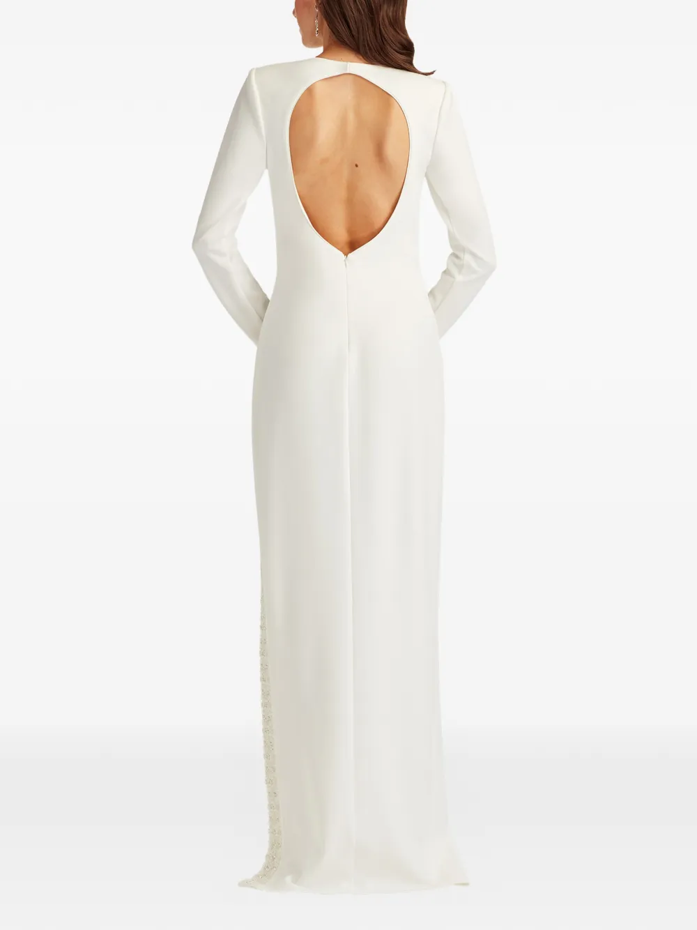 Tadashi Shoji Jurk met split Wit