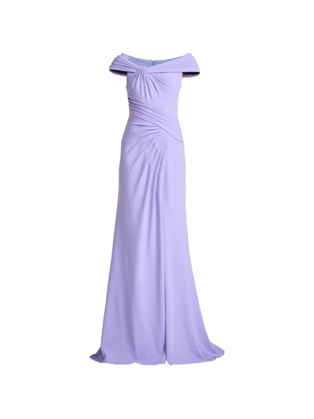 Tadashi Shoji off-shoulder split dress - Purple