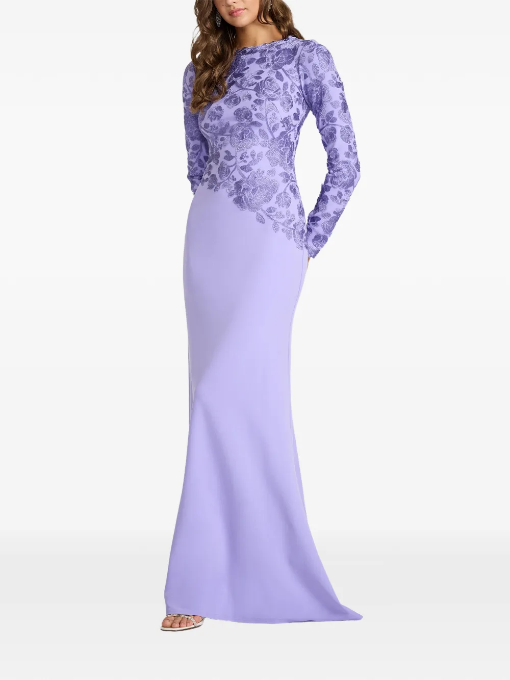 Tadashi Shoji Jurk met bloemenprint Paars