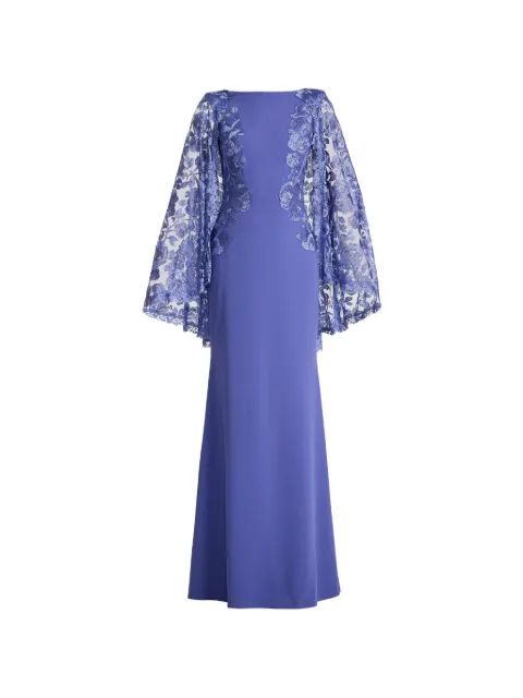 Tadashi Shoji floral cape dress