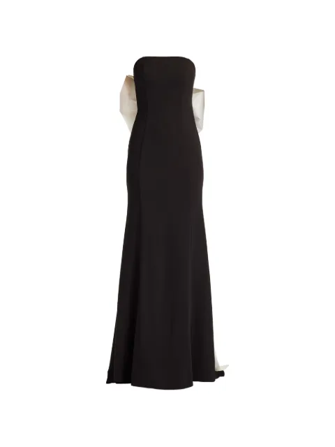 Tadashi Shoji bow strapless dress