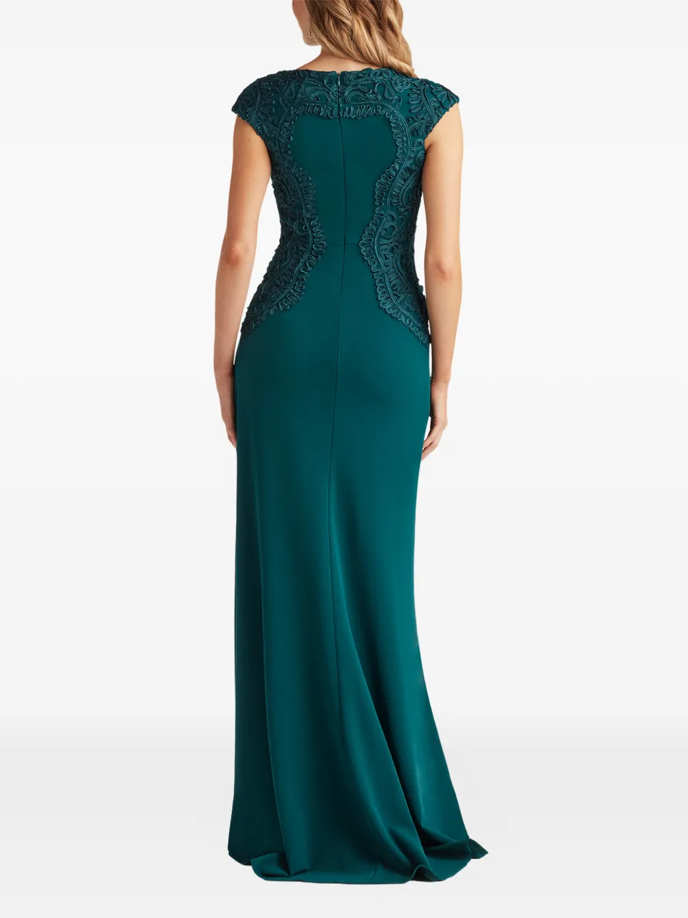 Tadashi Shoji Jurk met kant Groen