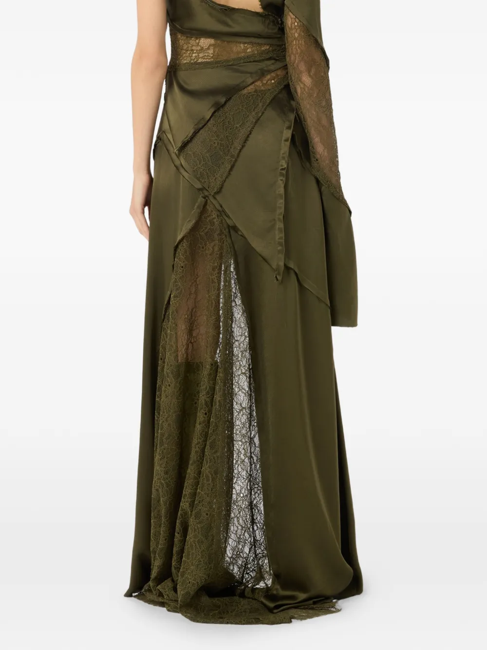 Blumarine Rok met kant Groen