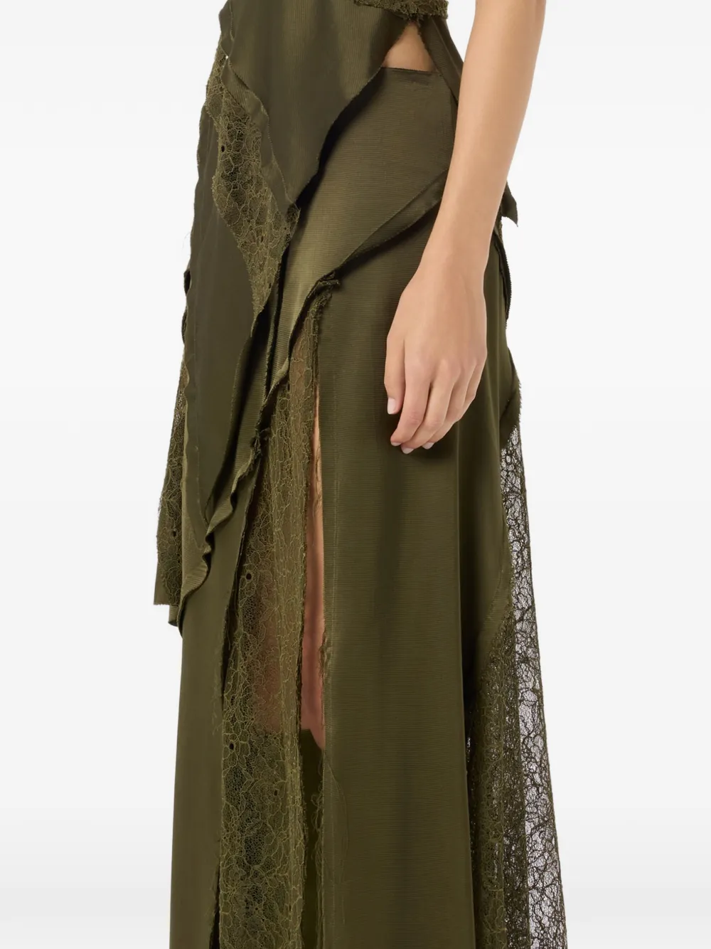 Blumarine Rok met kant Groen