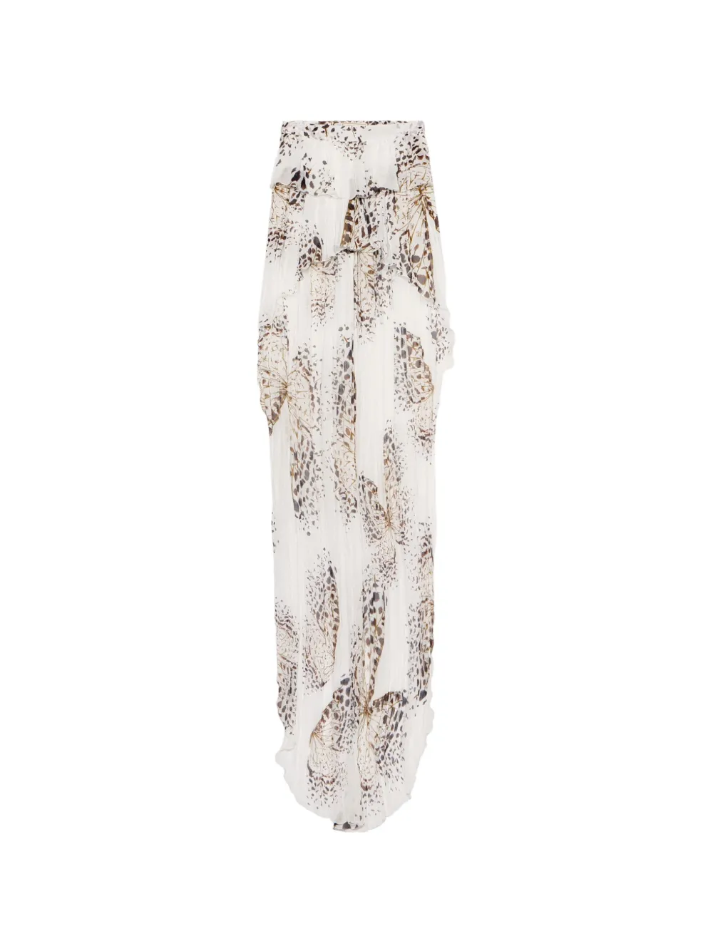 Blumarine Georgette rok met vlinderprint Wit