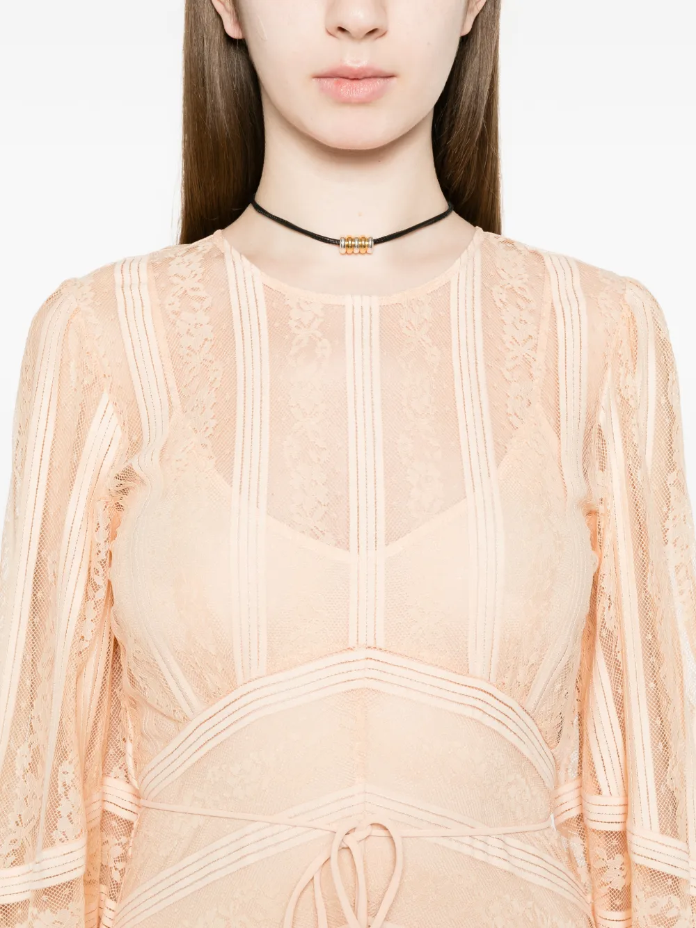 TWINSET Gestreepte maxi-jurk Roze