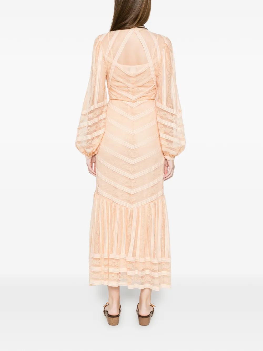 TWINSET Gestreepte maxi-jurk Roze
