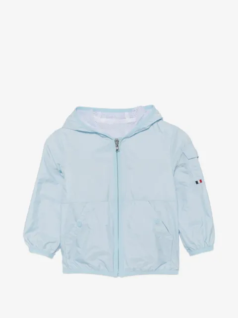 Moncler Enfant hooded zip-up jacket