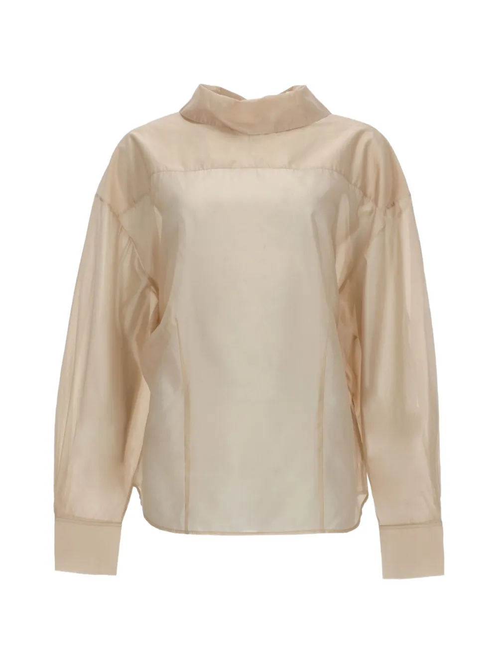 Filippa K fold collar blouse - Toni neutri