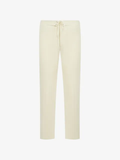 Auralee drawstring-detail wool trousers