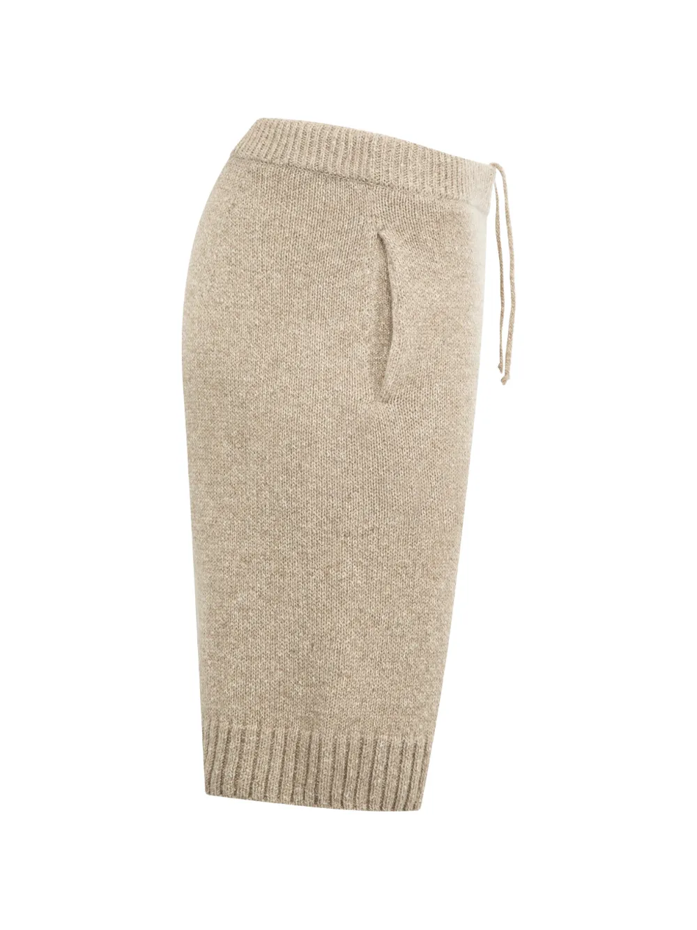  Auralee Drawstring Pocket Knitted Shorts - Neutrals 