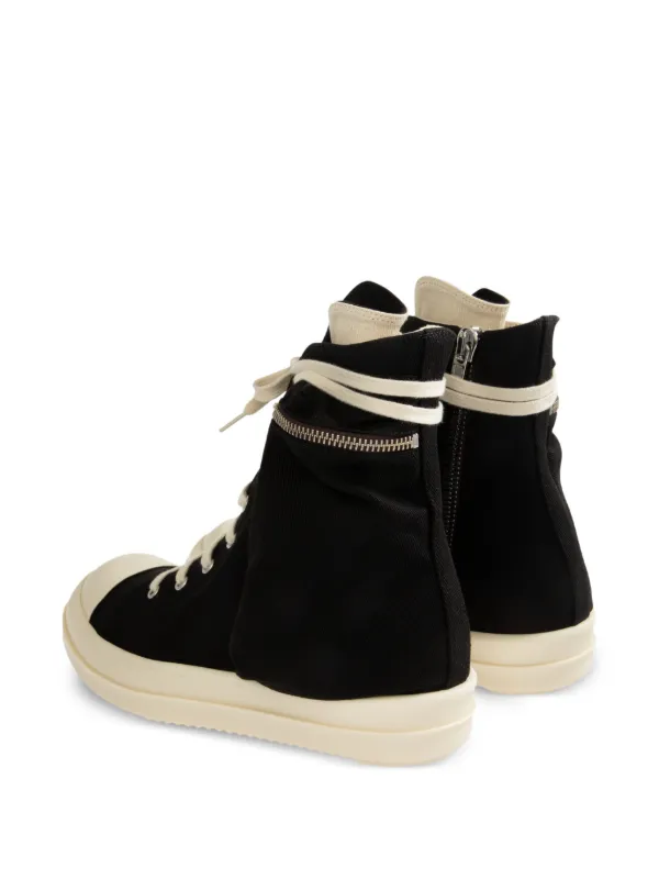 Rick Owens DRKSHDW Zip Cargo Sneakers | Black | FARFETCH