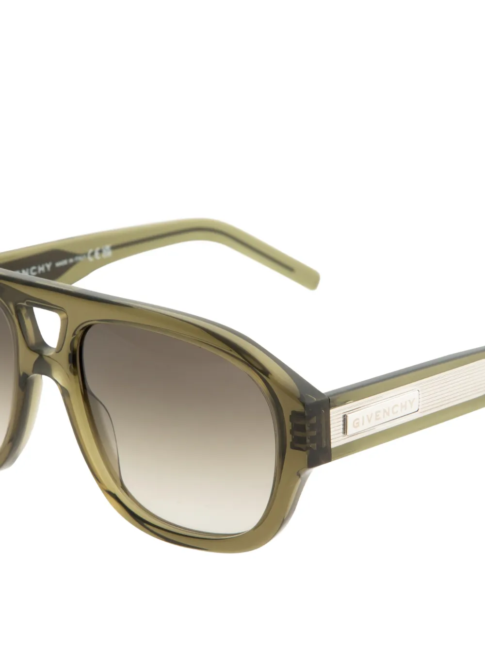  Givenchy Eyewear Day Pilot-frame Sunglasses - Green 