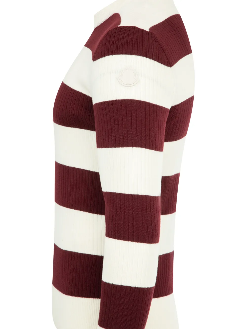  Moncler Striped Crew-neck Sweater - Red 