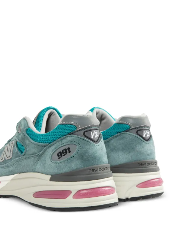 New Balance ロゴパッチ スニーカー | ブルー | FARFETCH JP