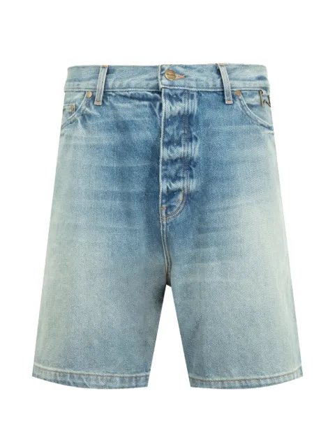 RHUDE stone-washed denim shorts