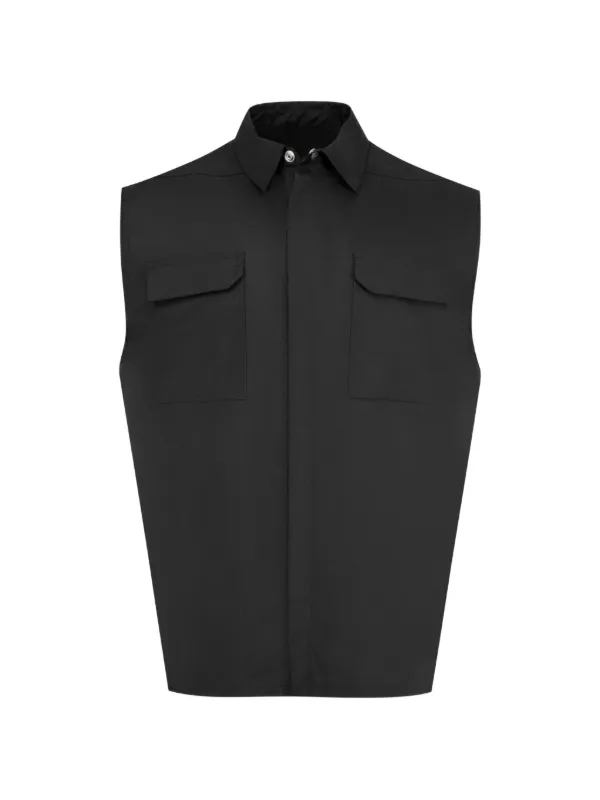 Rick Owens Jumbo ポケット オーバーシャツ | ブラック | FARFETCH JP