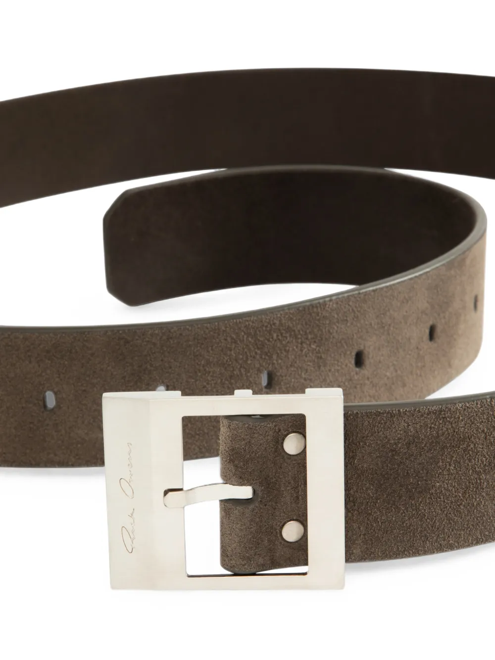 Rick Owens Stooges riem met gesp Bruin