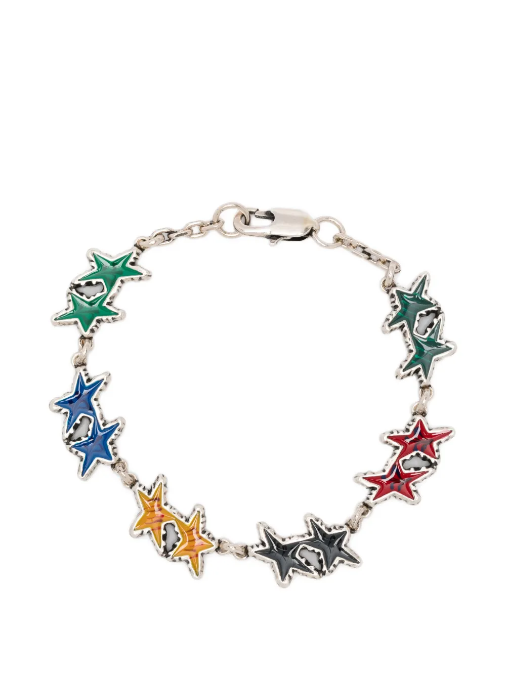 Twojeys New Melted Stars 手链 In Silver