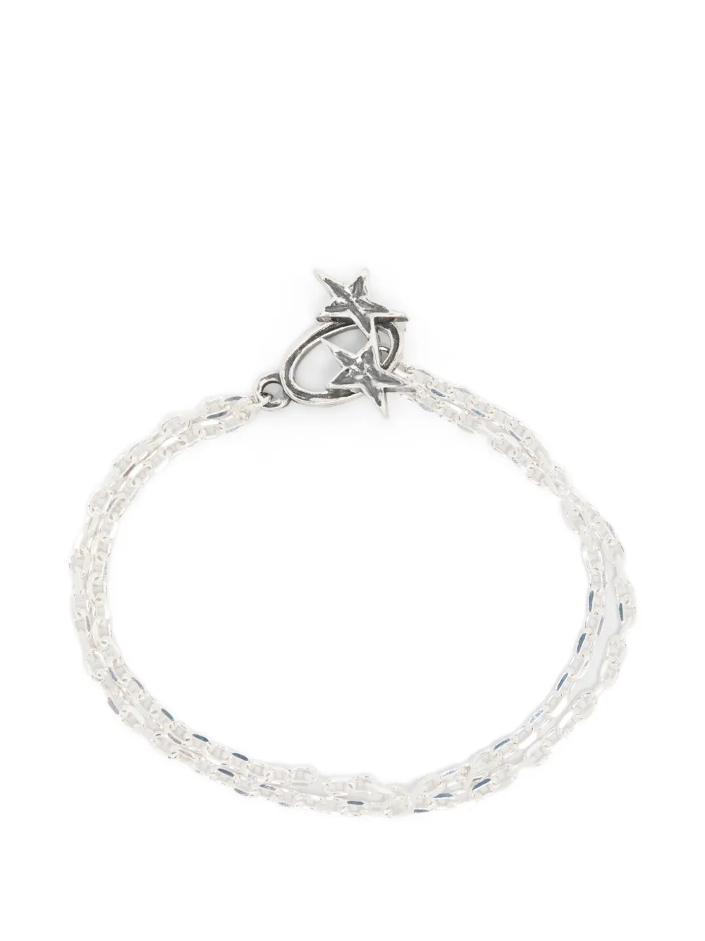 Twojeys Icon 双链式手链 In Silver