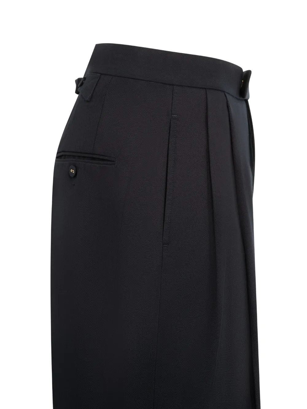 Thom Browne Geplooide broek Zwart