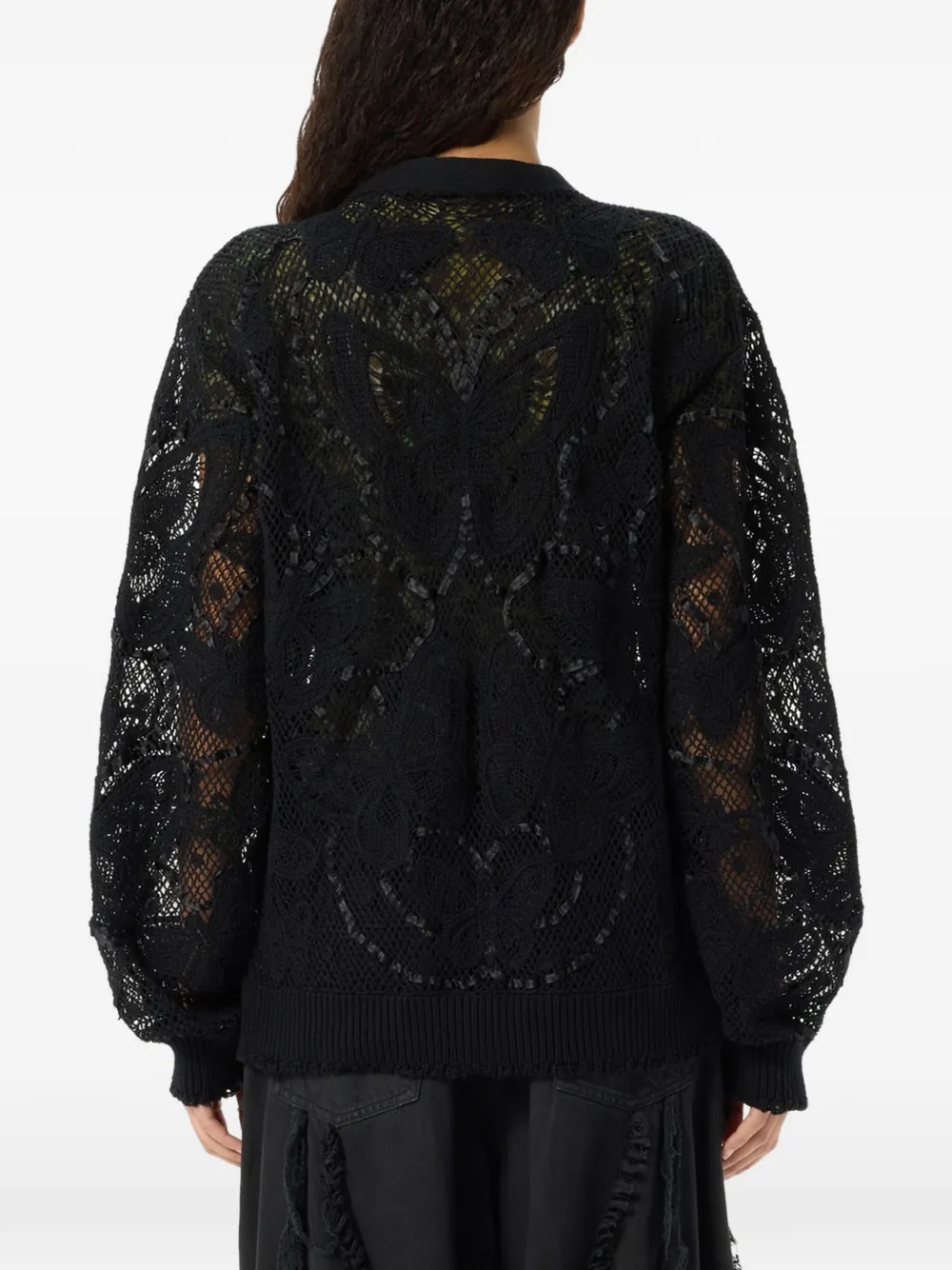 Blumarine Vest met V-hals Zwart